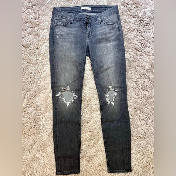 FIDELITY DENIM MILA ZEN GRAPHITE DESTRUCT - Picture 4 of 5